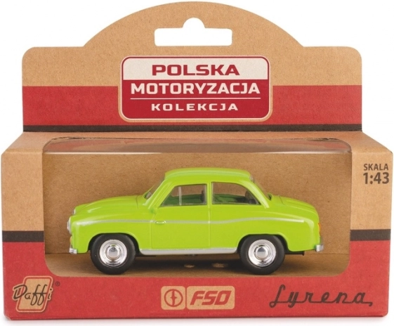 modèle métallique de voiture Syrena 104 vert 1:43