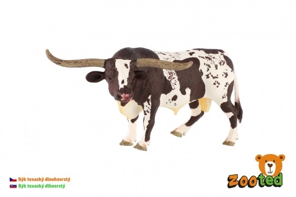 Modèle de taureau Longhorn du Texas 15 cm