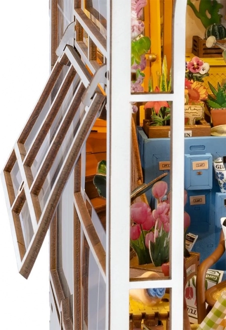 Puzzle 3D RoboTime Butoir de livre Maison de jardin (en bois)