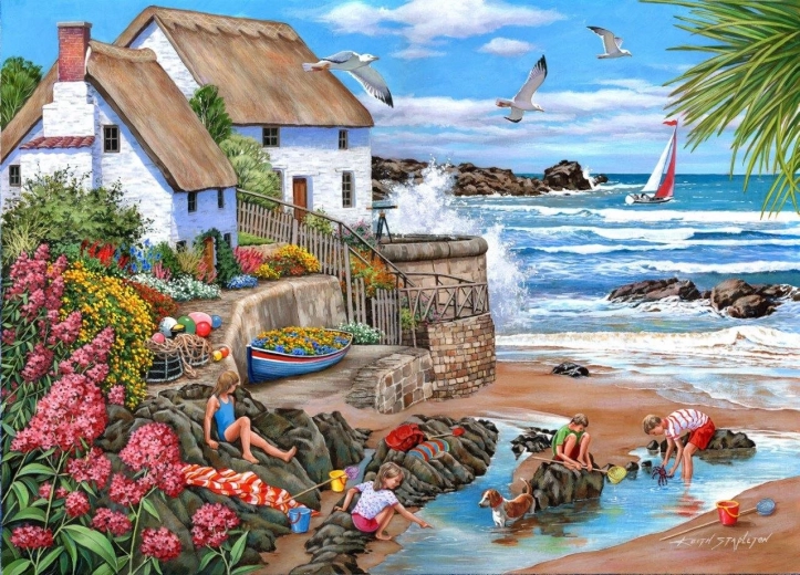 Puzzle Chalet sur le littoral 1000 pièces