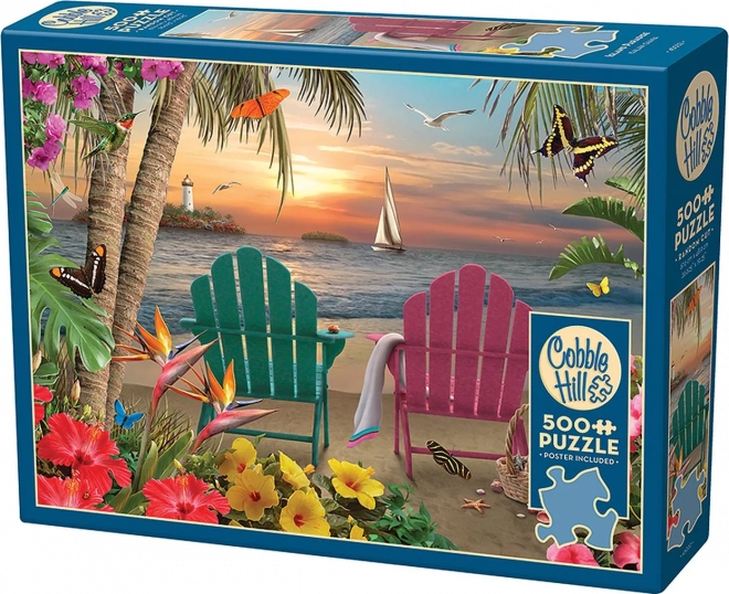Puzzle Paradis sur l'Île COBBLE HILL 500 pièces