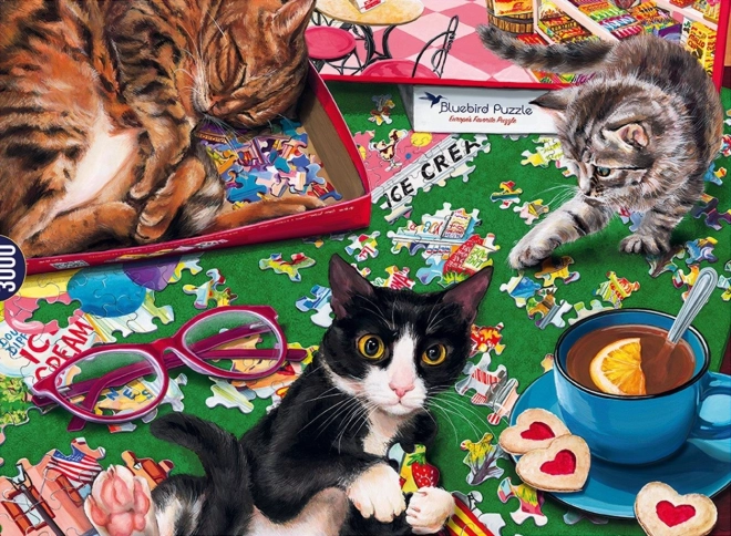 Puzzle Assemblage de chats 3000 pièces BLUEBIRD