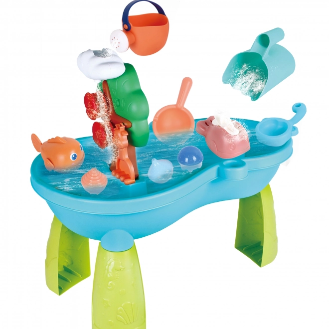 Table d'eau pour enfants 2en1 avec bac à sable et cascade WOOPIE
