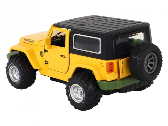 Voiture tout-terrain Traction par friction à batterie Jaune métallique 1:32