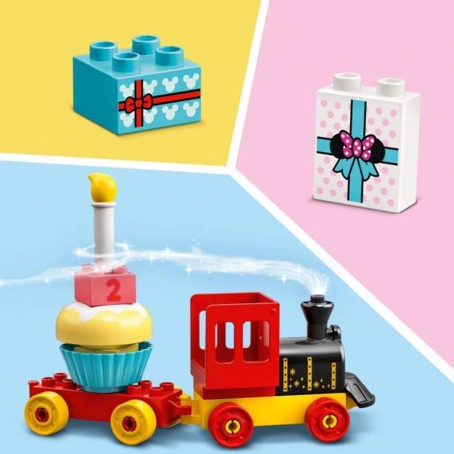 LEGO 10941 DUPLO Train d’anniversaire de Mickey et Minnie