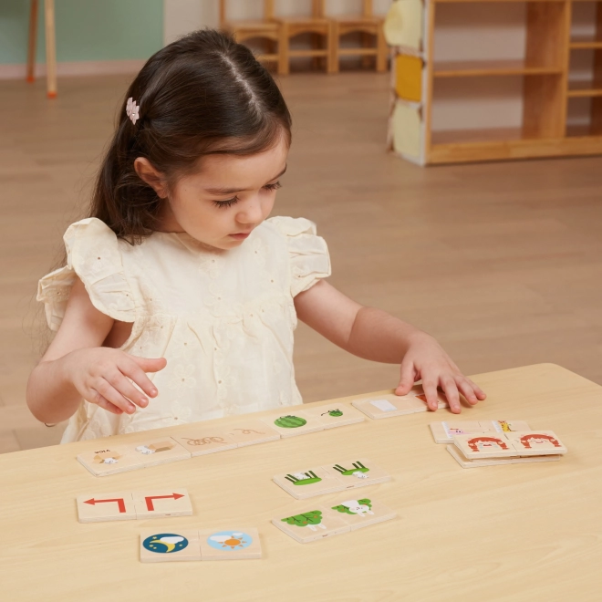 Puzzle en bois avec images d'opposés VIGA