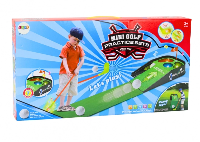Mini set de golf de jeu arcade sons lumières