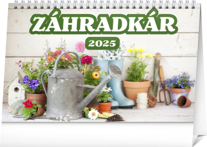 NOTIQUE Calendrier de Table Jardinier 2025, 23,1 x 14,5 cm