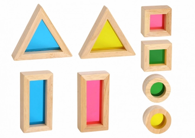Blocs en bois colorés avec miroirs TOOKY TOY