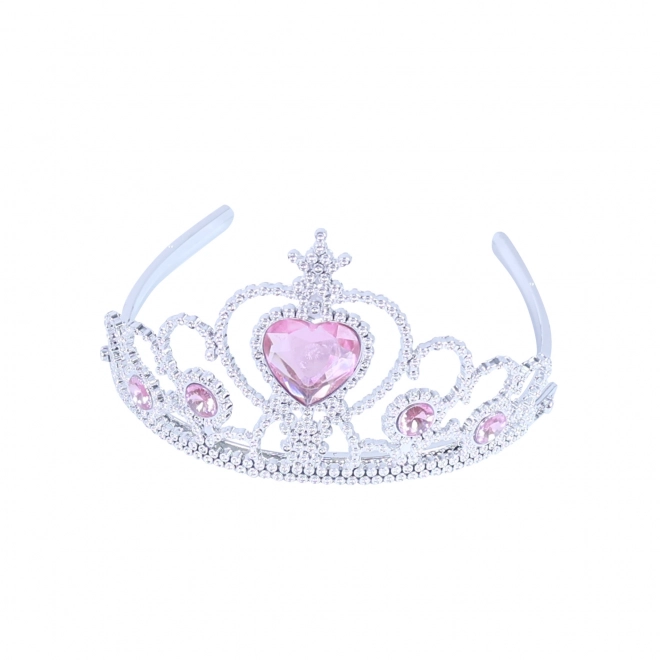 Ensemble princesse gants roses et couronne