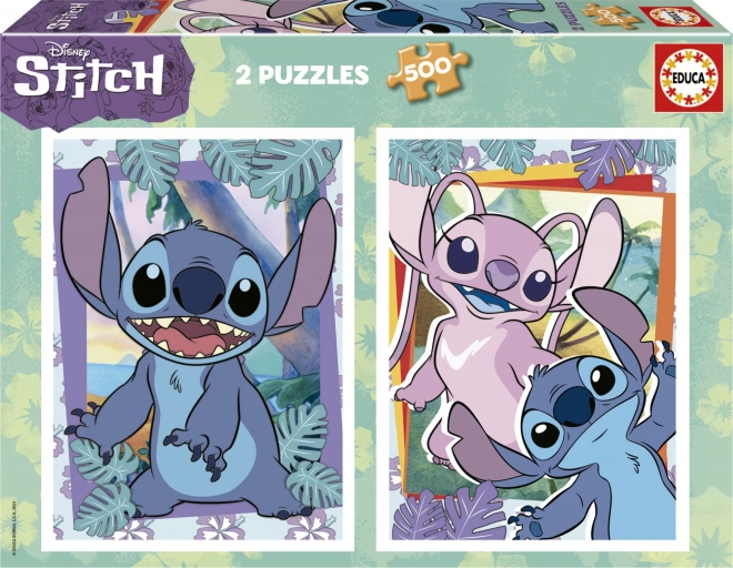 Puzzle EDUCA Stitch 2x500 pièces