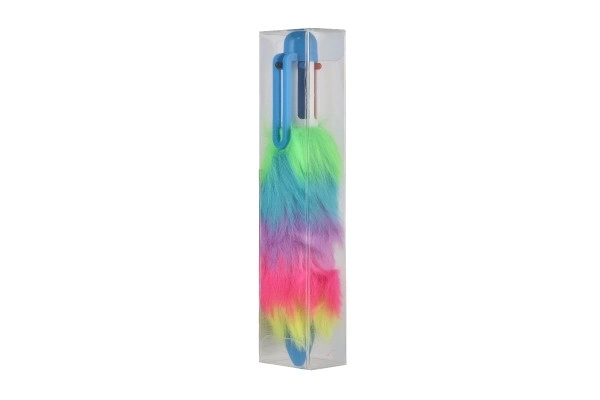 Stylo en peluche coloré avec pompons Teddies