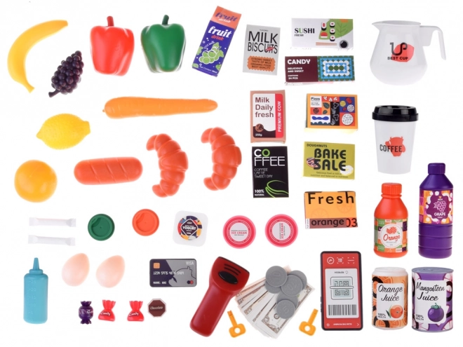 Grand supermarché de pâtisserie + accessoires de chariot ZA4638