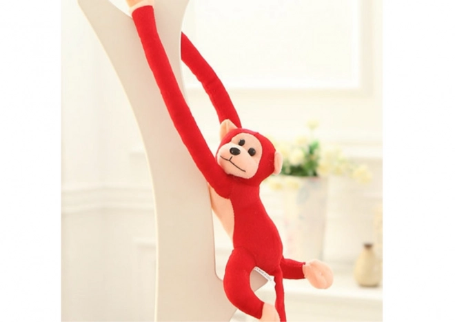 Mascotte peluche de singe sonore Rouge 60 cm
