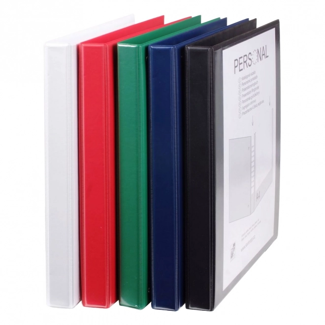 Classeur de catalogue A4 noir avec anneaux en D