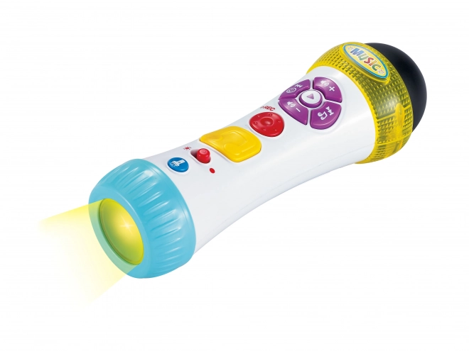 Microphone avec effets lumineux 20 cm