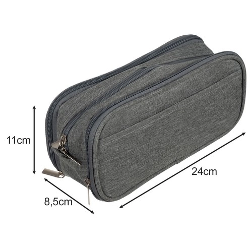 Trousse triple - grise Maaleo 24512