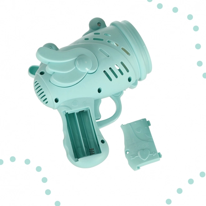 Pistolet à bulles avec ailes bleu