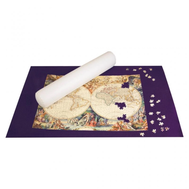 Tapis en feutre violet