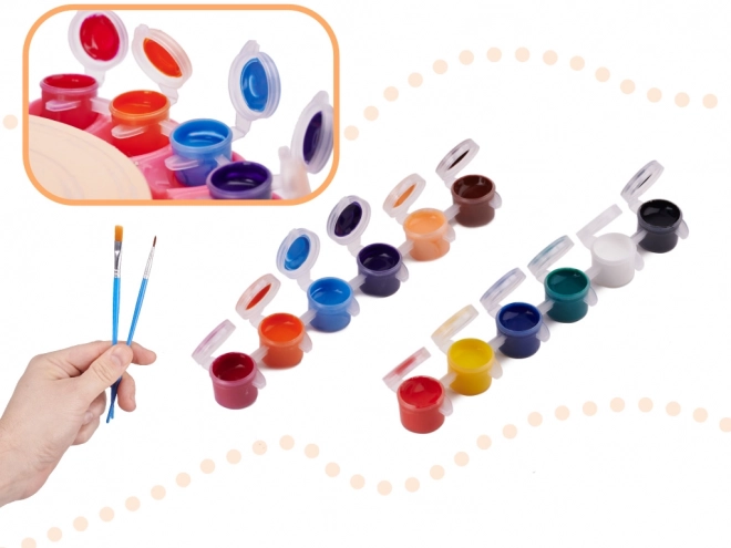 Tour de potier en céramique avec argile et couleurs 600 g