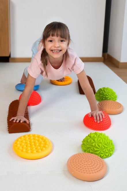 Piste sensorielle pastel de santé 11 éléments