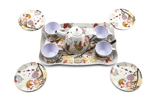 Ensemble de vaisselle en fer blanc 15 pcs