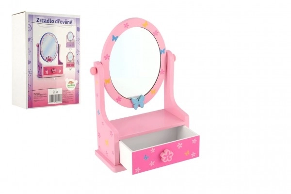 Miroir pour enfants avec boîte à bijoux