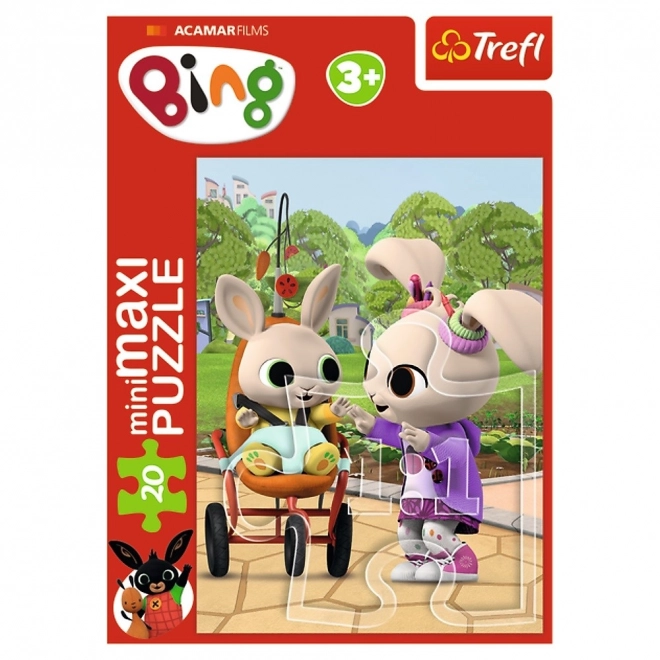 Minipuzzle miniMaxi 20 pièces Les amis de Bing/Lapin Bing