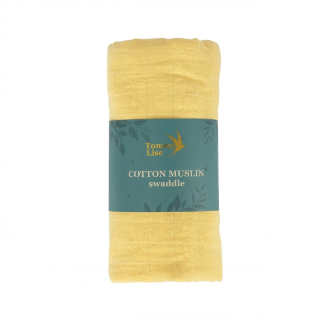 Tommy Lise Couche en mousseline de coton Vanilla Sun 120x120 cm