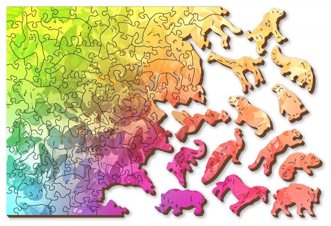 Puzzle en bois Rêve de papillon 2 en 1