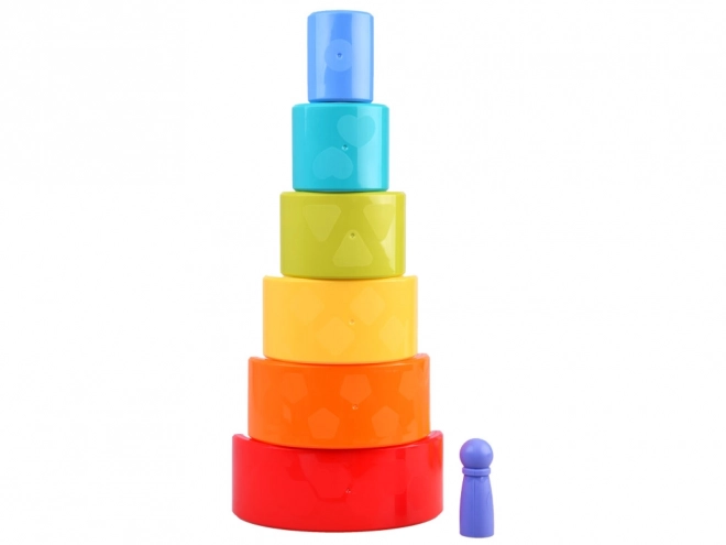 Puzzle arc-en-ciel Caméléon Montessori 18m+