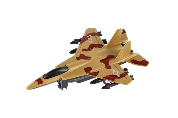 Avion de chasse coloré à rétro-friction