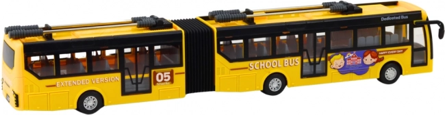 Trolleybus scolaire articulé télécommandé 1:32 jaune