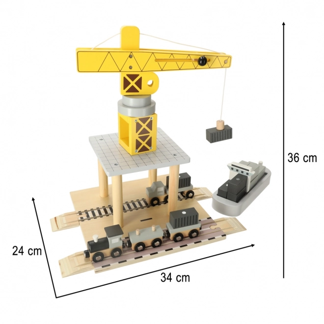 Grue portuaire mobile avec treuil magnétique et accessoires