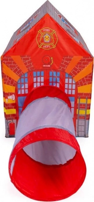 Maison de pompiers IPLAY tente pour enfants avec tunnel