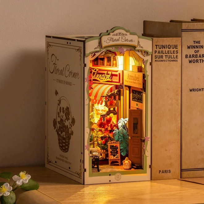 RoboTime Puzzle 3D Arrêt de Livres Coin Fleuri