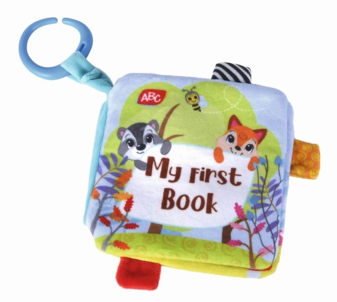 Petit livre en peluche avec animaux de la forêt - 17 cm