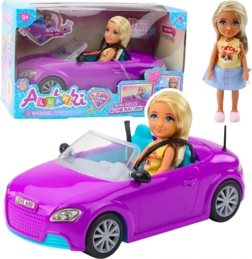Mini poupée Ankiki cabriolet violet