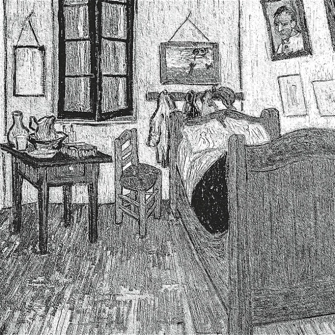 Puzzle artistique encadré Chambre à Arles 500 pièces