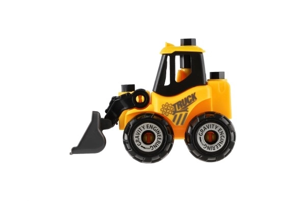 Jeu de construction auto en plastique avec roue libre