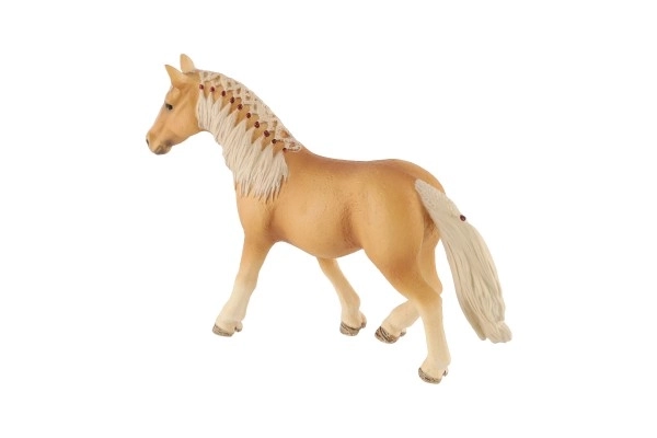 Cheval domestique palomino zooted en plastique 13cm dans un sachet