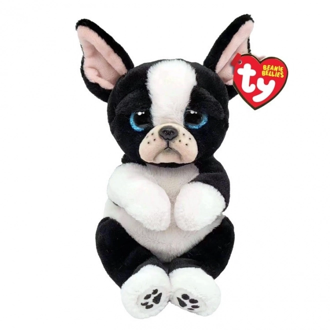 Mascotte chien noir et blanc Ty Tink 15 cm