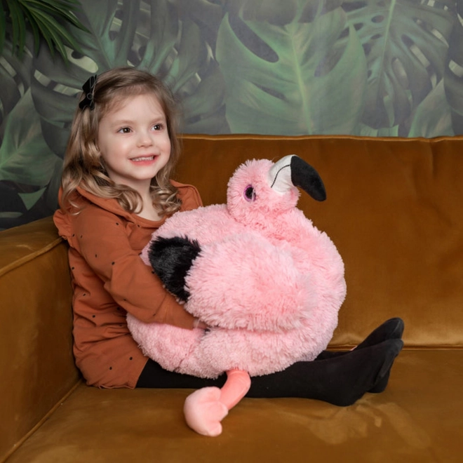 Cozy Noxxiez HW716 Plameňák - coussin chauffant en peluche 3 en 1