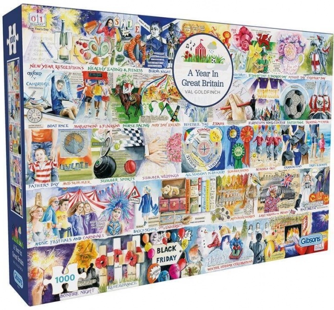 Puzzle Une année passée au Royaume-Uni 1000 pièces