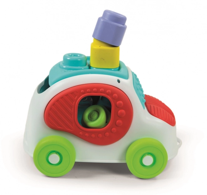 CLEMENTONI SOFT CLEMMY Voiture sensorielle à encastrements avec blocs