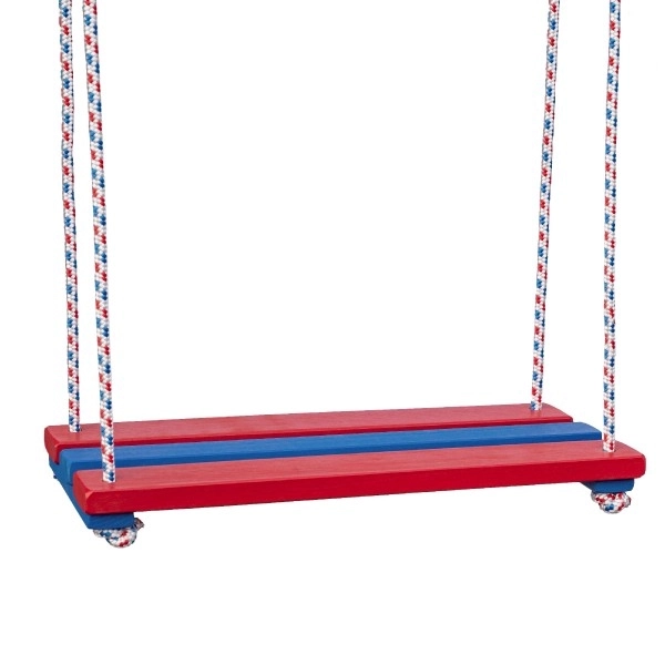 Balançoire/Planche à bascule en bois colorée 46x20cm capacité 80kg en sac