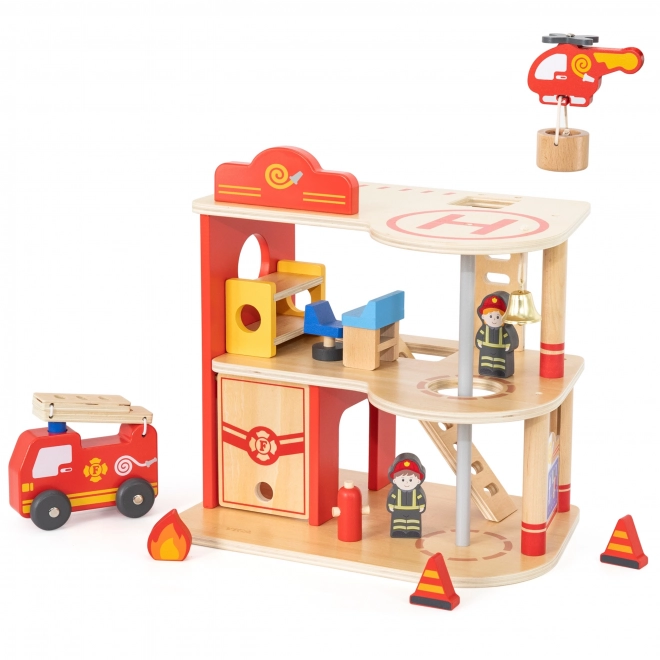 VIGA station de pompiers en bois à 3 étages