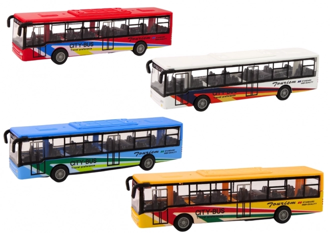Autobus urbain en métal avec moteur à friction 15cm