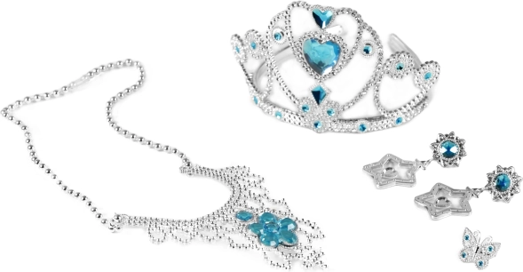 Set princesse d’hiver avec accessoires – bleu