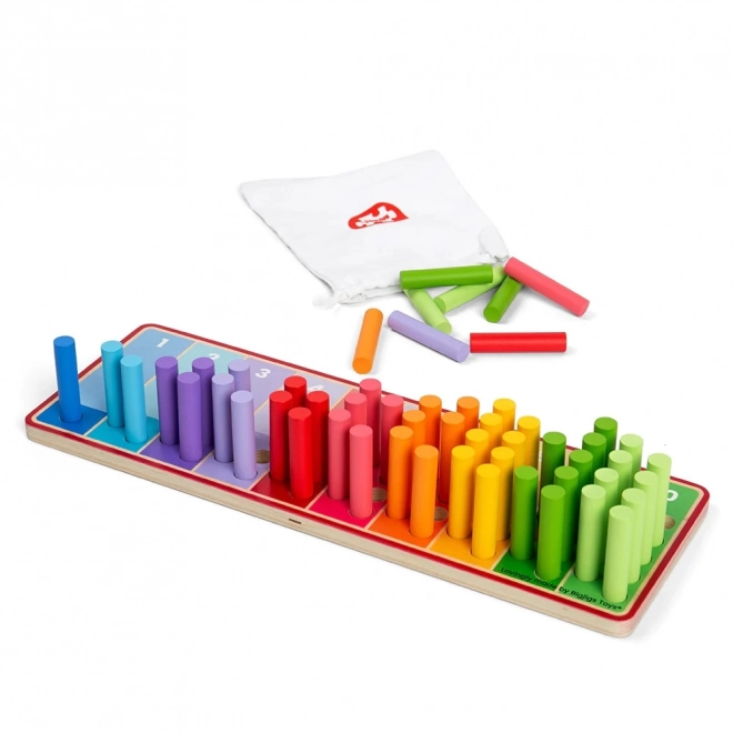 Bâtonnets de comptage arc-en-ciel pour enfants